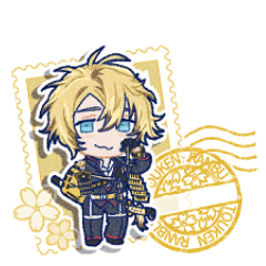 【展示刀剣シリーズ】切手風スタンプvol.4