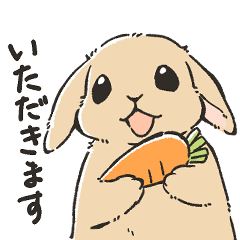 食いしん坊な垂れ耳うさぎさん【修正版】