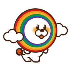 Kyushu Rainbow Pride Q-chan Stamp 1