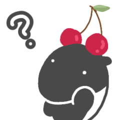 Malayan tapir and fruit.