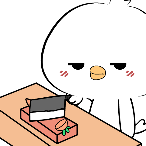 Cute White Bird : Pop-up stickers