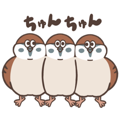 LOVELY SPARROW STICKER