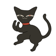 黒猫ちゃん　おめでとう 黒猫ちゃん おめでとう 黒猫ちゃんぬいぐるみ】イラストレーター