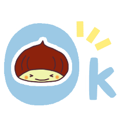 栗の子くーりの毎日送りやすい！スタンプ