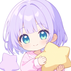 Night Purple Girl Sticker