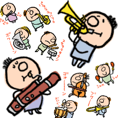 ★楽器の音で会話できちゃうスタンプ★