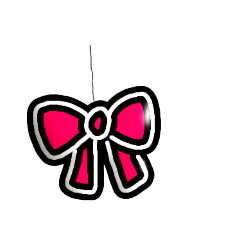 リボンのオーナメントです