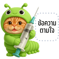 Message Stickers: Caterpillar Cat