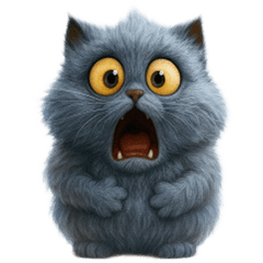 a gray cat with pointed ears (NoTEXT)