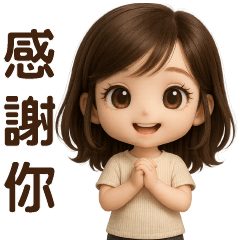 可愛女孩-日常實用貼圖