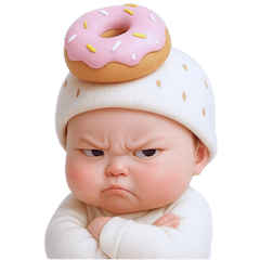 穿著甜甜圈服裝的嬰兒 (NT)