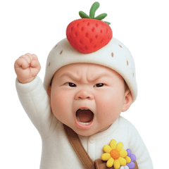 穿著草莓服裝的嬰兒 (NT)