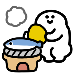 微笑的秋天動漫貼紙