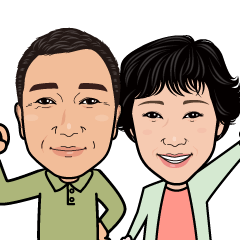 Ishikawa family's happy couple sticker.