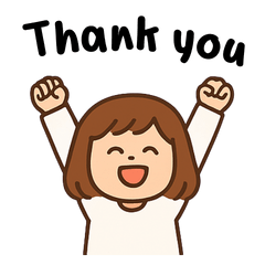 Playful girl sticker English