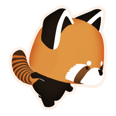 レッサーパンダさんのスタンプ。その２。