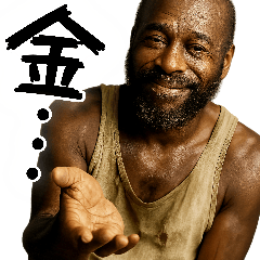 とにかくお金が欲しい黒人(意外と便利返信)