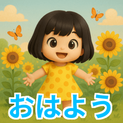 Bright & Pop Girl Stickers