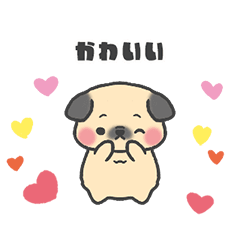 ぽってりかわいい パグのぐーちゃん