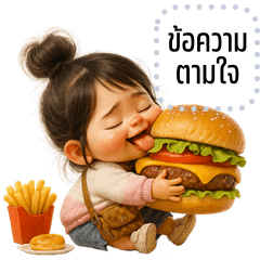 Message Stickers: Mali cute girl