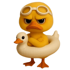 Grumpy Yellow Goose No Text
