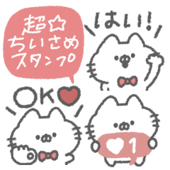 ribbon cat sticker #4