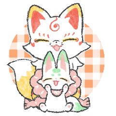 こんこんとうらぶスタンプ