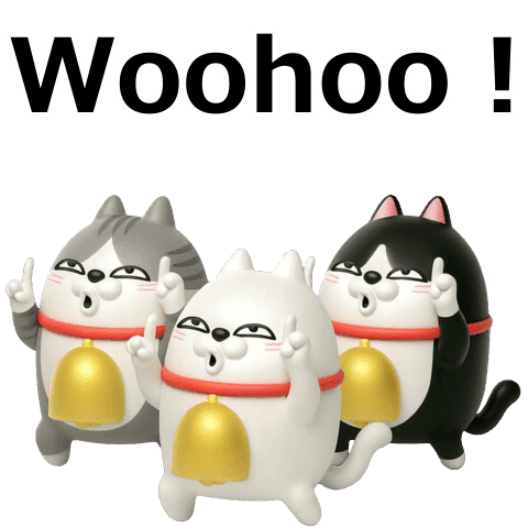 Big Moves: 3D Three Rubbing Cats 2
