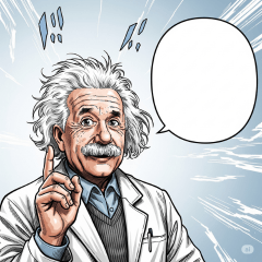 Einstein Genius Manga Stickers