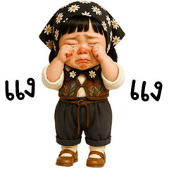 Believe little cute girl