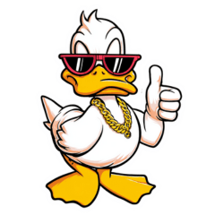ちょいワルアヒル★（文字なし）