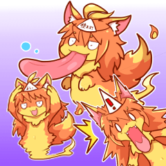 オバケイヌ・あくりスタンプ