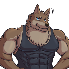 狼獣人さんのスタンプ