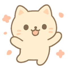 Cat sticker (Pastel colored)