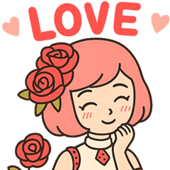 Rose Girl's Peaceful Life