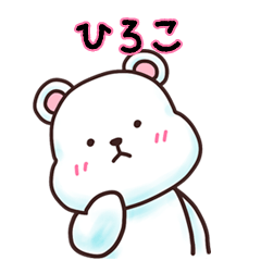 HIROKO bear sticker
