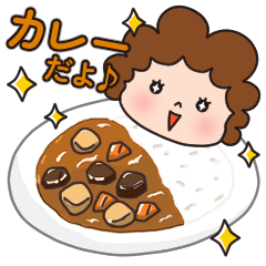 今日のごはんをお知らせ　かわいいお母さん