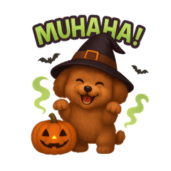 พุดเดิ้ลขนฟู ฮาโลวีน