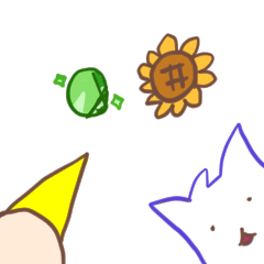 小人さんとミーちゃん～8月誕生石＆花～