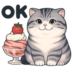 貓系列(4)-灰色虎斑貓