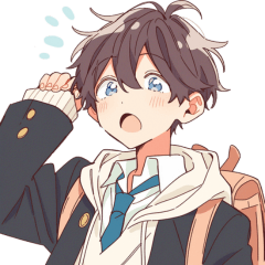 ゆるカワ男子学生の日常スタンプ２