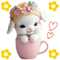 可愛い子ヤギ 褒める 全力応援 励まし