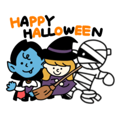 Halloween character stamp