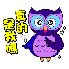 Owl small blue