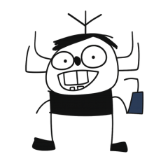 Cute Hand-Drawn Stickers by My Son