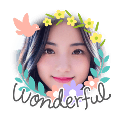 Kawaii girls everyday stickers 11.Moe