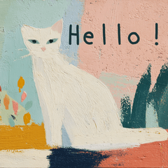 やさしい動物たちのスタンプ