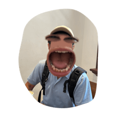 家ㄨˇ大眼大嘴