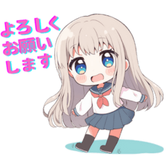 ちびキャラ高校生の日常スタンプ