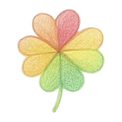 Pencil drawing of a four-leaf clover
